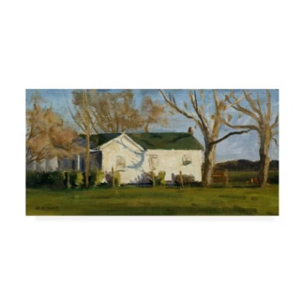 Michael Budden 'Columbus Farm House' Canvas Art, 24x47, Trademark Fine Art, Mfr#: ALI44495-C2447GG